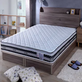 【ESSE 御璽】台灣製雙人涼感紗三線護邊獨立筒床墊5x6.2尺x22cm涼感入門款