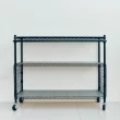 【dayneeds 日需百備】輕型 120x45x90公分三層推車旗艦組(置物架/微波爐架/層架/鐵架)