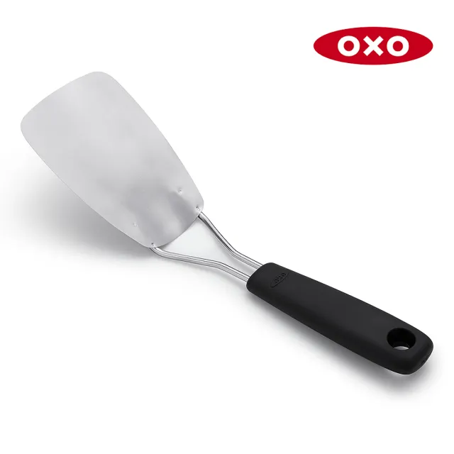 【美國OXO】好好握不鏽鋼彈性鍋鏟(超薄鏟面 煎魚漢堡肉鬆餅 翻面零失敗)