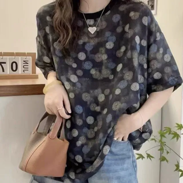 【Pure 衣櫃】韓版寬鬆圓領短袖t恤休閒女上衣(女上衣/KDTY-8884)