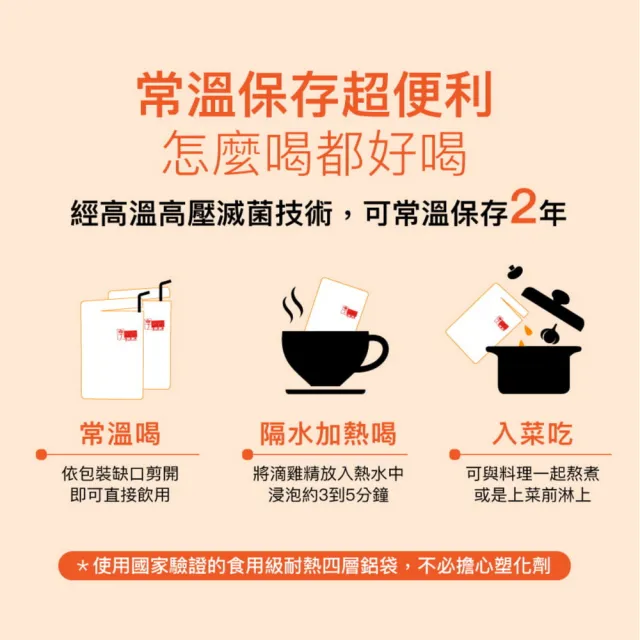 【享食尚】常溫滴雞精禮盒27入/45ml_官方直營(藍心湄代言/100%無添加/產銷履歷)