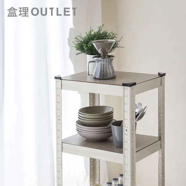【TrueLife】耐重小型三層置物鐵架(白色/黑色  角鋼架 層架 收納架 貨架)