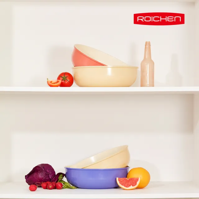 【Roichen】韓國製 28cm深炒鍋+可拆把手(IH爐 全火源適用 露營 輕量鍋陶瓷塗層不沾鍋)