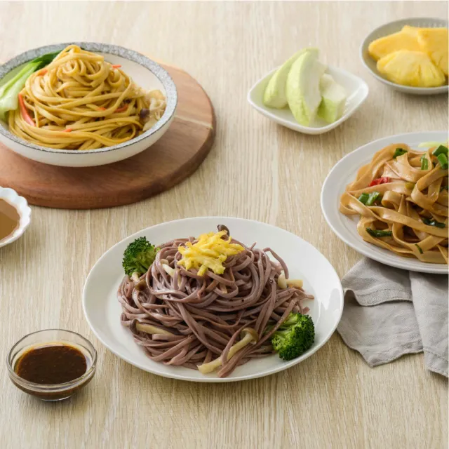 【森林麵食】森林拌麵 2入組 125g/包 紫薯/原味/南瓜/蕃薯/蔬菜/紅蘿蔔(乾麵、拌麵、乾拌麵)