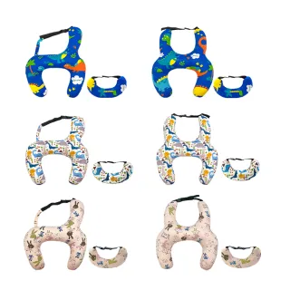 【MUAN】車用兒童安全抱枕 汽車防勒脖安全靠枕 座椅頭枕護套 幼兒護頸枕 車用靠墊 側靠枕