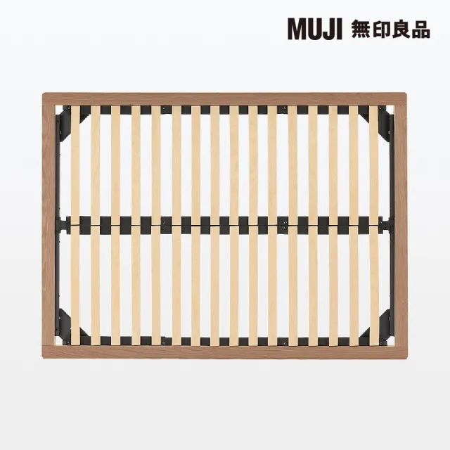 【MUJI 無印良品】胡桃木組合床台/D/雙人(大型家具配送)