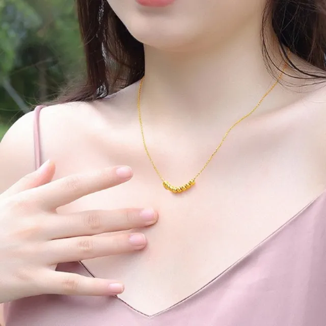 【Penny 珮妮】黃金999 轉運金珠八方來財 項鍊吊墜(母親節 交換禮物  生日禮 情人節 尾牙 新年 結婚)