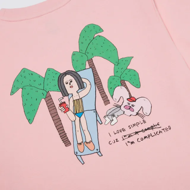 【VANS】官方旗艦 Artist Collection - Riroo 女款粉色短袖T恤