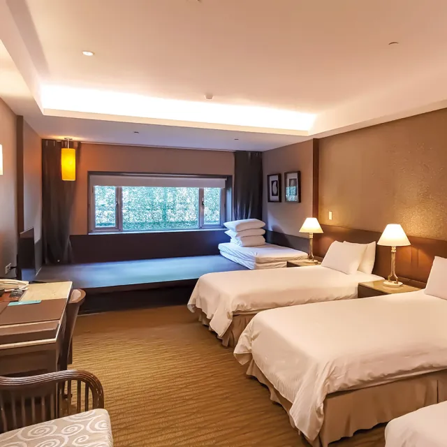 【大板根森林溫泉酒店】長效期！薰風四人客房含4客早餐(含森林入園門票+露天溫泉SPA(MO25)