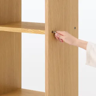 【MUJI 無印良品】自由組合層架/橡木/2層/追加用(大型家具配送)