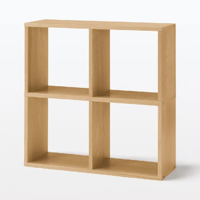 【MUJI 無印良品】自由組合層架/橡木/2層/追加用(大型家具配送)
