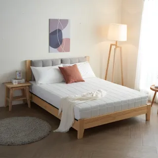 【H&D 東稻家居】格子銀離子抗菌硬式獨立筒床墊-雙人5尺(抗菌 床墊 雙人 5尺)