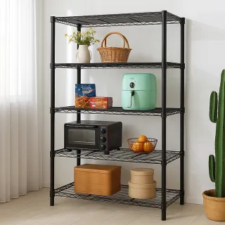 【居家cheaper】MIT耐重型五層置物架122X45X180CM (鐵架/收納/櫃子/電器櫃/層架/簽到)