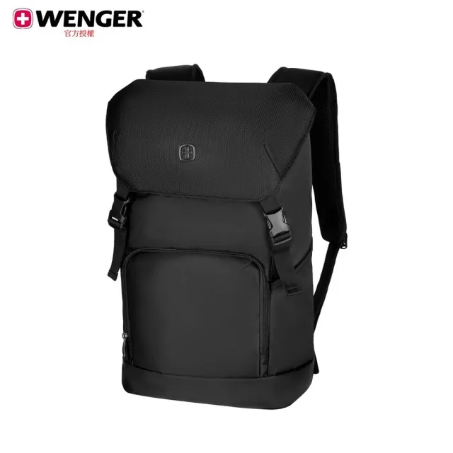 【WENGER 威戈】雙11 16吋電腦後背包 48*31*17 黑(611866)