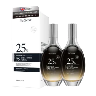 【PUR%CENT】25%胺基酸+純98%酵母青春潔顏露(2件組)