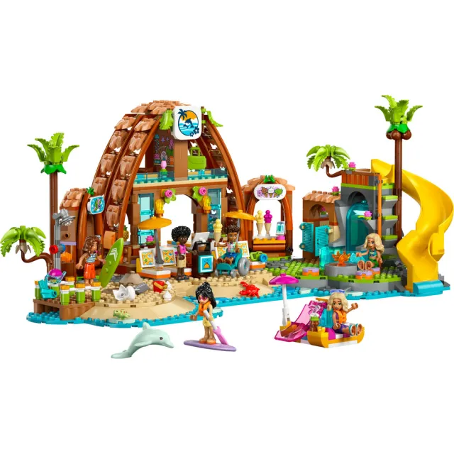 【LEGO 樂高】Friends 42673 家庭假期海灘度假村(家家酒 居家擺設 積木 兒童玩具)