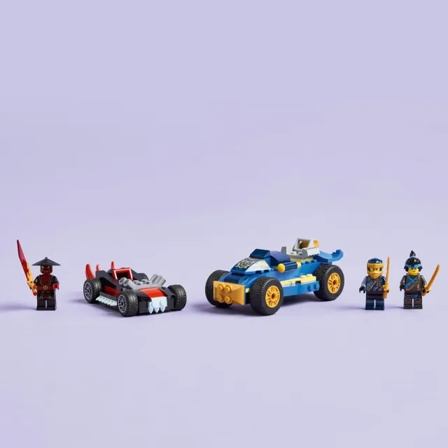【LEGO 樂高】旋風忍者系列 71840 羅格和錐克斯的賽車大對決(忍者積木 兒童玩具 幼兒積木 猛龍崛起)