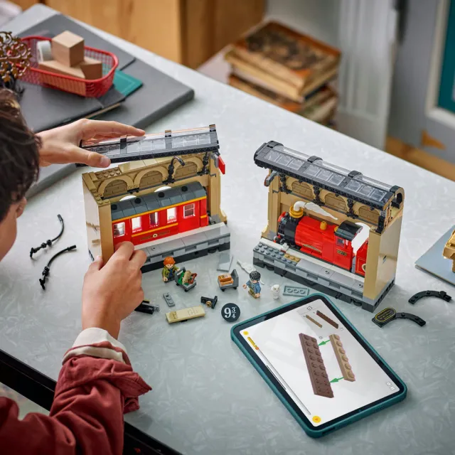 【LEGO 樂高】哈利波特系列 76450 書擋擺飾：霍格華茲特快車(Harry Potter 玩具車 兒童玩具 積木)