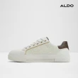 【ALDO】BERENTERIEL-壓紋拼接小白鞋-女鞋(白色圖騰)