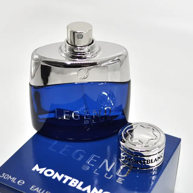 【MONTBLANC 萬寶龍】傳奇紳藍男性淡香精 30ml(Legend Blue 香水 平行輸入)