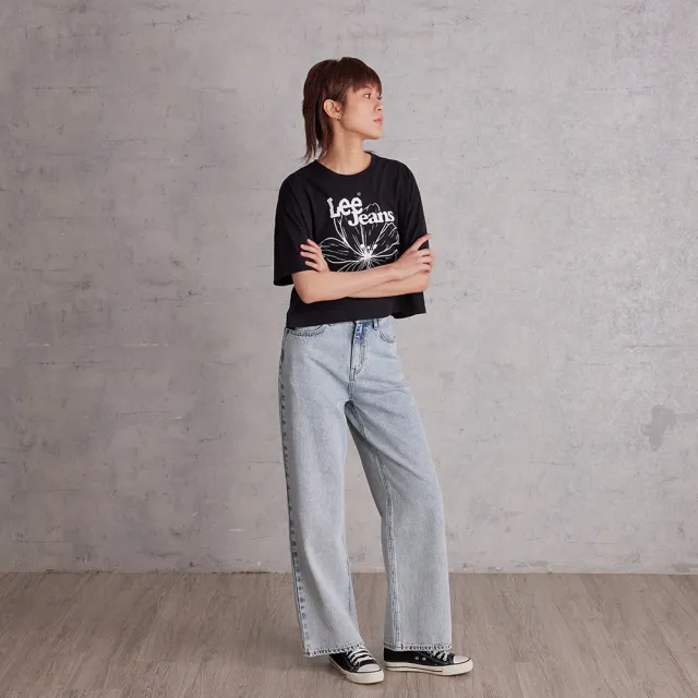 【Lee】女裝 牛仔褲 / 428 高腰舒適直筒 淺藍洗水(LB517057269)