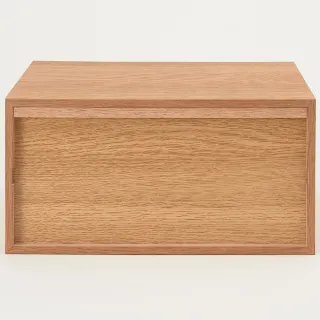 【MUJI 無印良品】橡木組合收納櫃/半型/抽屜/2段(大型家具配送)