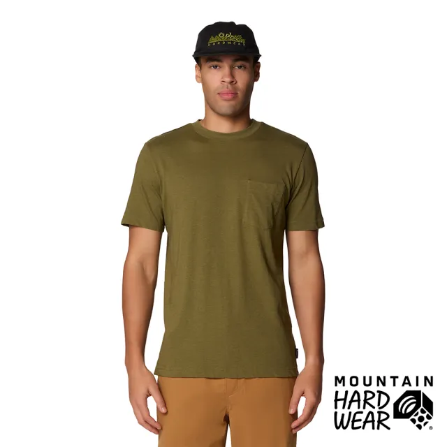 【Mountain Hardwear】On Edge Short Sleeve 透氣抗菌口袋短袖T恤 搏擊綠 男款 #2110281