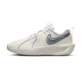【NIKE 耐吉】G.T. Cut 3 大童 米白紫色 緩震 氣墊 運動 休閒 跑鞋 慢跑鞋 FD7033-104