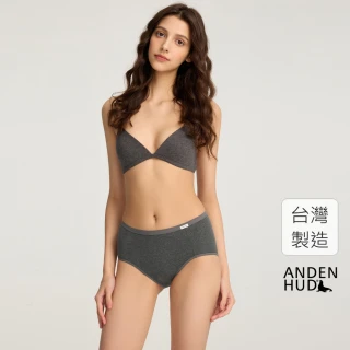 【Anden Hud】Newtro．高腰生理褲(麻黑灰)