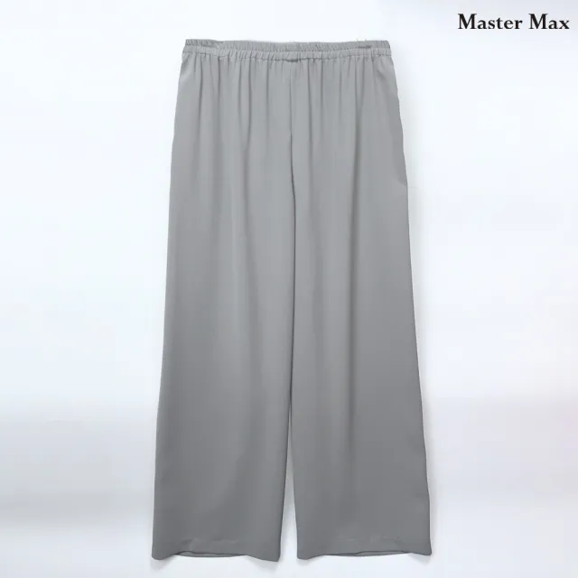 【Master Max】超薄超柔軟鬆緊腰頭素面雪紡長褲(8413005)