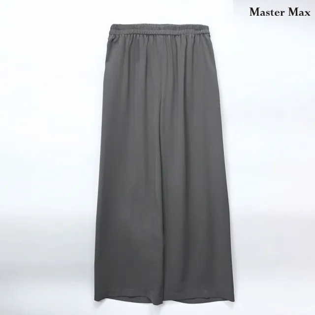 【Master Max】超薄超柔軟鬆緊腰頭素面雪紡長褲(8413005)