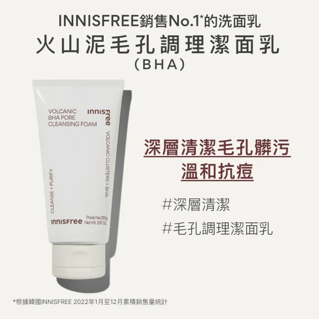【INNISFREE】官方直營 火山泥毛孔調理潔面乳 250g(加大版)