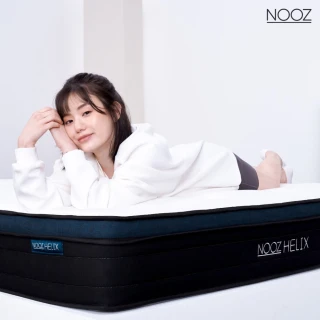 【Lunio】Nooz Helix單人加大3.5尺乳膠獨立筒床墊(英國工藝五星級飯店躺感 專為台灣人所打造 平價高CP值)