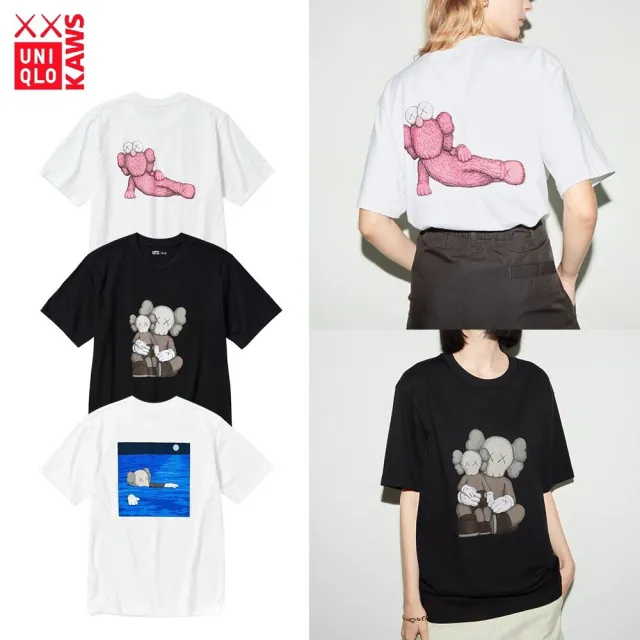 【UNIQLO】Uniqlo x Kaws 印花短袖 白粉/黑色/白藍 341-467774/775/525