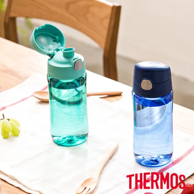 【THERMOS 膳魔師】彈蓋直飲輕水瓶兒童水壺470ml(GP4040)