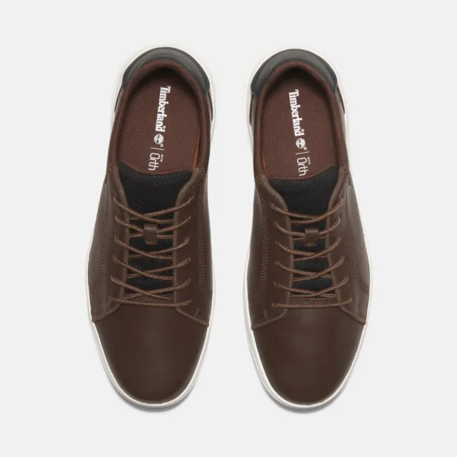 【Timberland】男款深棕色低筒休閒鞋(A41F7W01)