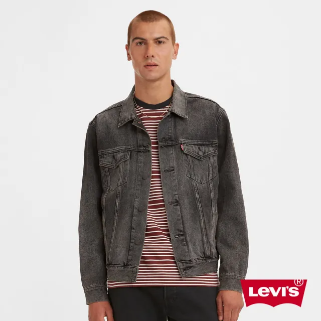 【LEVIS】男款 牛仔外套 / Type 3 經典修身版型 / 黑灰水洗 熱賣單品 72334-0601