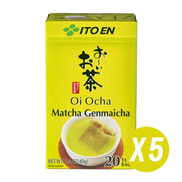 【伊藤園】ITOEN日本進口國產Oi Ocha抹茶玄米茶茶包 五盒入 冷飲熱飲冷泡茶可茶泡飯下午茶(大谷翔平代言)