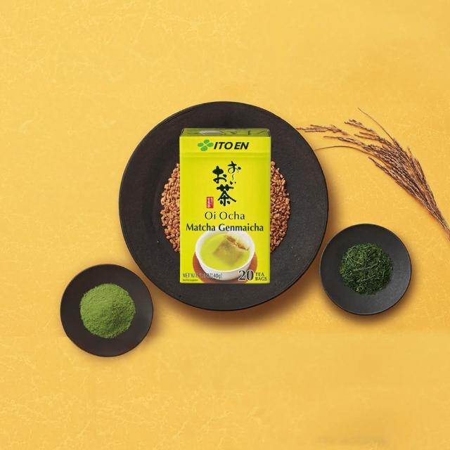 【伊藤園】ITOEN 國產Oi Ocha抹茶玄米茶包 單盒入 冷飲熱飲熱沖冷泡早餐茶 大谷翔平代言 