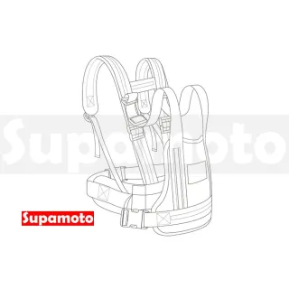 【Supamoto】機車後座背帶―雙肩帶金屬扣款(兒童安全帶/乘客/打瞌睡/騎士)