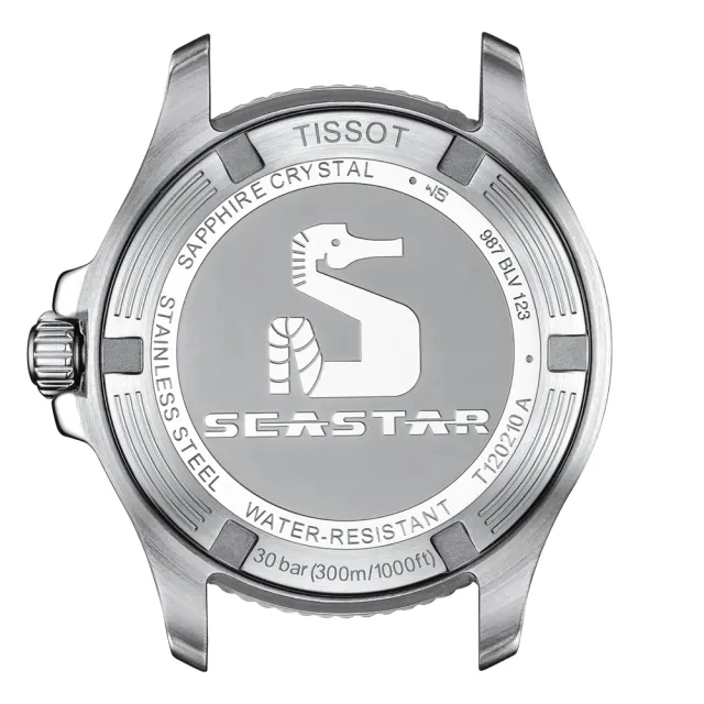 【TISSOT 天梭】Seastar 1000 海洋之星300米潛水女錶 中性錶-36mm(T1202102205101)
