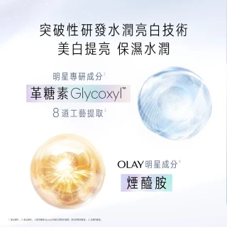 【OLAY 歐蕾】獨家限定★革糖素小白瓶 美白精華買60ml送60ml囤貨組(30ml x2 + 6mlx 10)