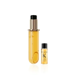 【KERASTASE 巴黎卡詩】金緻柔馭山茶花鎏光露75ml 填裝瓶(升級版奢光小金油/極致保濕/抗躁/護髮油/髮油)