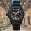 【elegantsis 愛樂時】陸軍裝甲部隊限量機械錶男錶 黑綠 48mm(ELJX48AS-ROCA-MA)