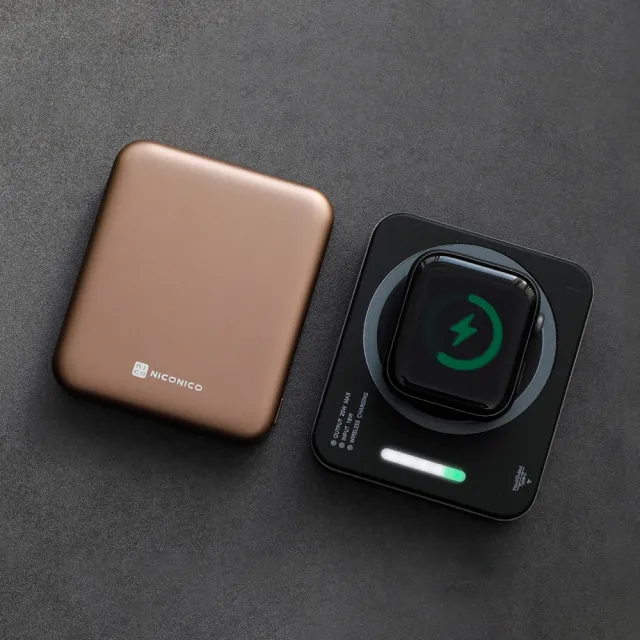 【NICONICO】小魔方三合一磁吸行動電源5000mAh(POT-569)