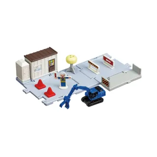 【TOMICA】交通世界 新城鎮 工事現場 附小車(小汽車 場景)
