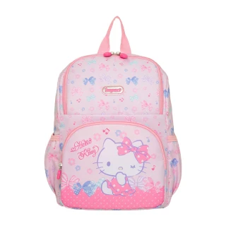 【IMPACT 怡寶】HELLO KITTY蝴蝶結凱蒂後背包-粉色IMQKT002PK(移動式安全胸扣設計)