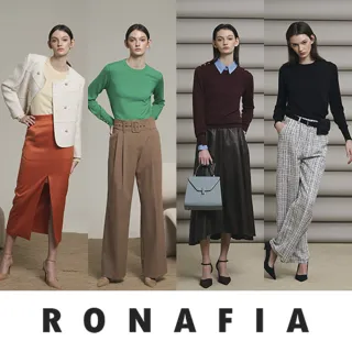 RONAFIA輕奢雕釦植蠶細織上衣4件(U)