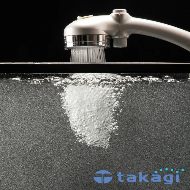【takagi 鈴木太太】官方授權｜正品保證 微米氣泡美容沐浴器 蓮蓬頭JSB201BPWTW(珍珠白 鈴木太太公司貨)