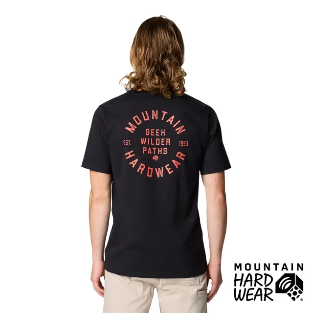 【Mountain Hardwear】MHW Circle Short 透氣針織棉LOGO短袖T恤 黑色 男款 #2110741
